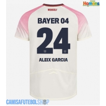 Camisa de time de futebol Bayer Leverkusen Aleix Garcia #24 Replicas 2º Equipamento 2025-26 Manga Curta